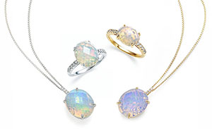 Ptオパールリング Ptオパールペンダント K18オパールリング K18オパールペンダント