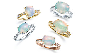 K18オパールリング Ptオパールリング K18オパールリング K18PGオパールリング