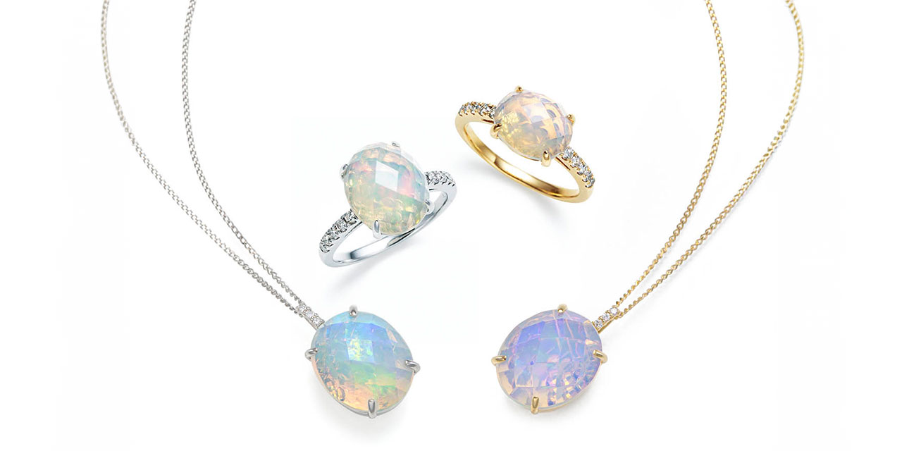 Ptオパールリング Ptオパールペンダント K18オパールリング K18オパールペンダント