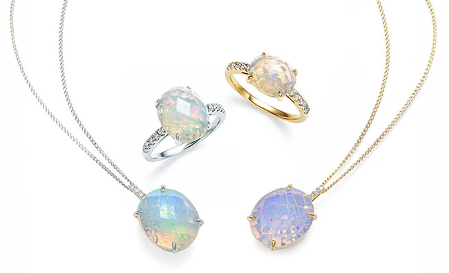 Ptオパールリング Ptオパールペンダント K18オパールリング K18オパールペンダント