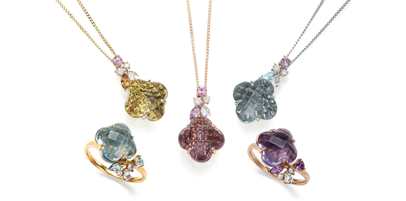 K18レモンクォーツペンダント K18ブルートパーズリング K18PGアメシストペンダント Ptブルートパーズペンダント K18PGアメシストリング