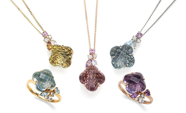 K18レモンクォーツペンダント K18ブルートパーズリング K18PGアメシストペンダント Ptブルートパーズペンダント K18PGアメシストリング